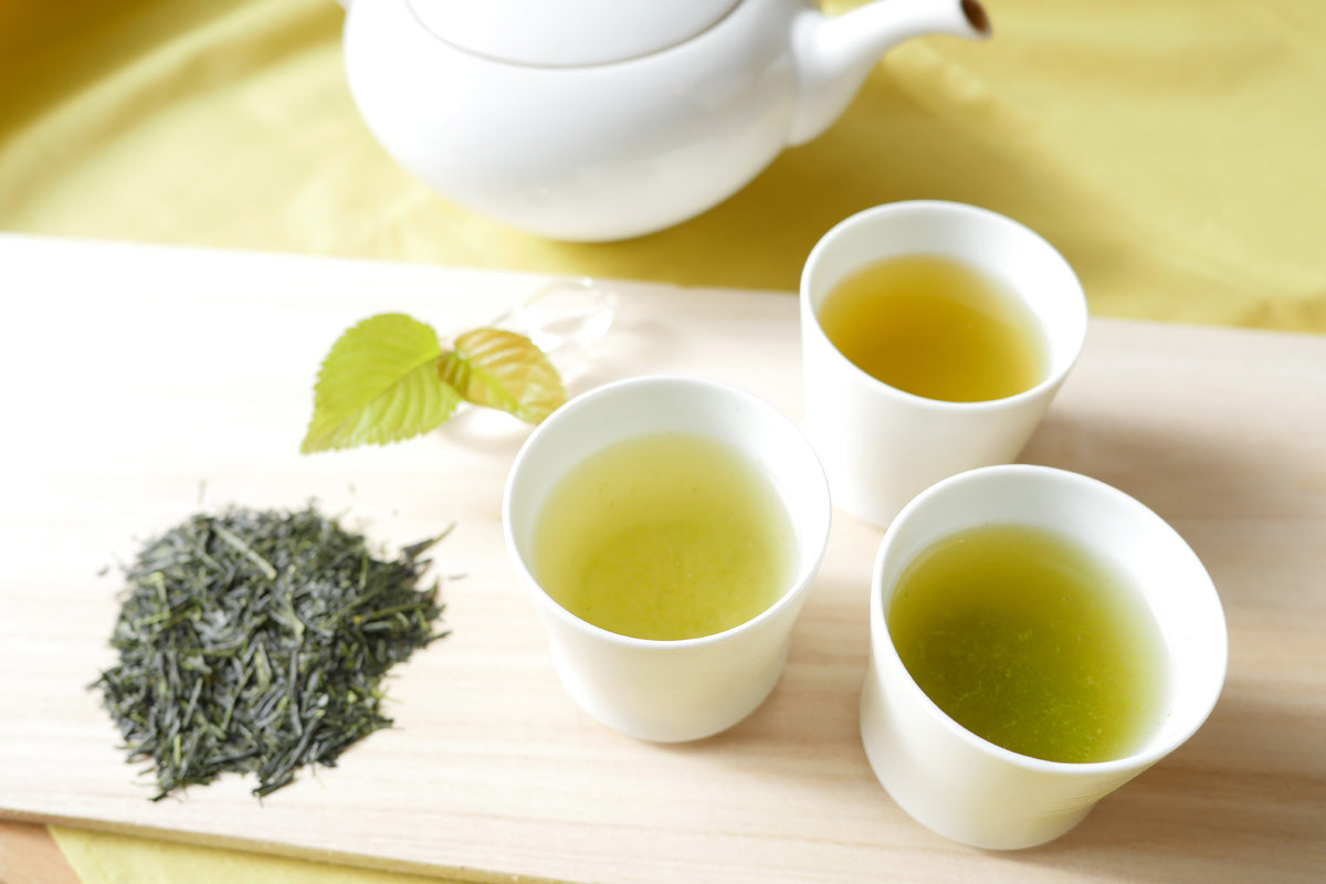 Japanese tea experience Making blended green tea Hakata Machiya Furusato Kan