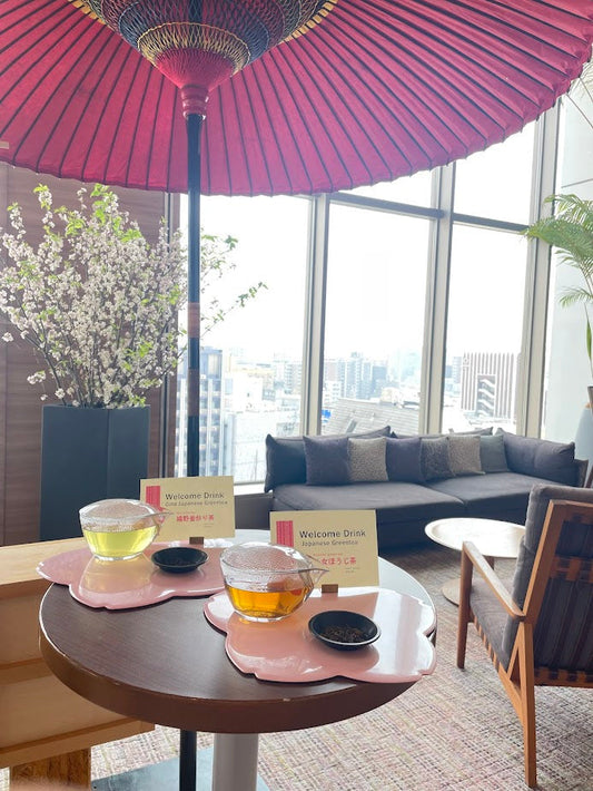 ホテルロビーにて日本茶でのおもてなし｜茶時遊空間