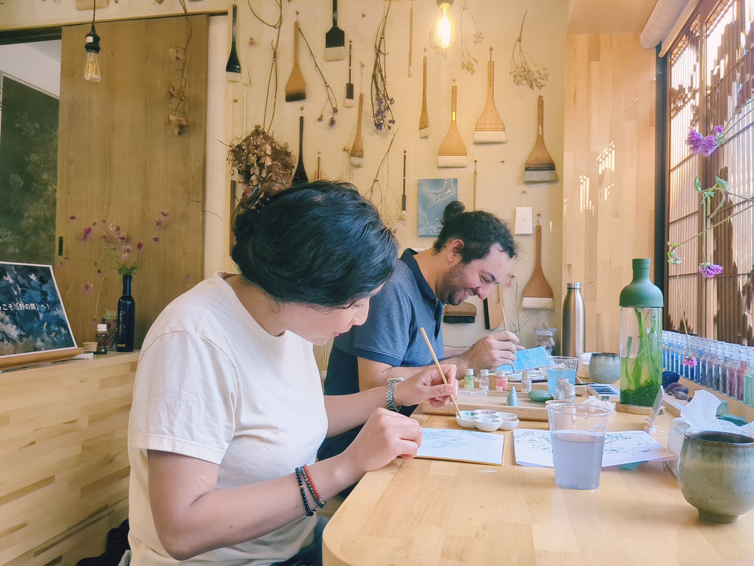 日本画と日本茶体験