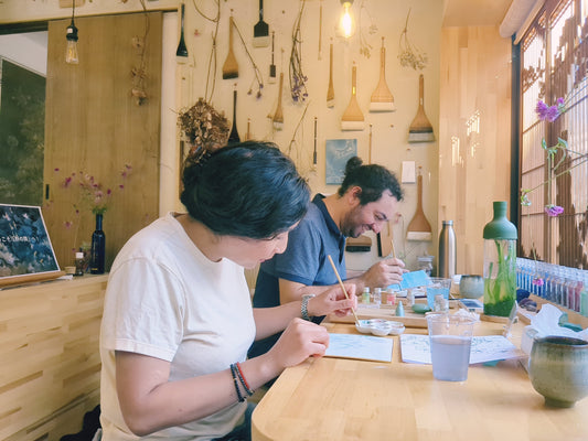 日本画と日本茶体験