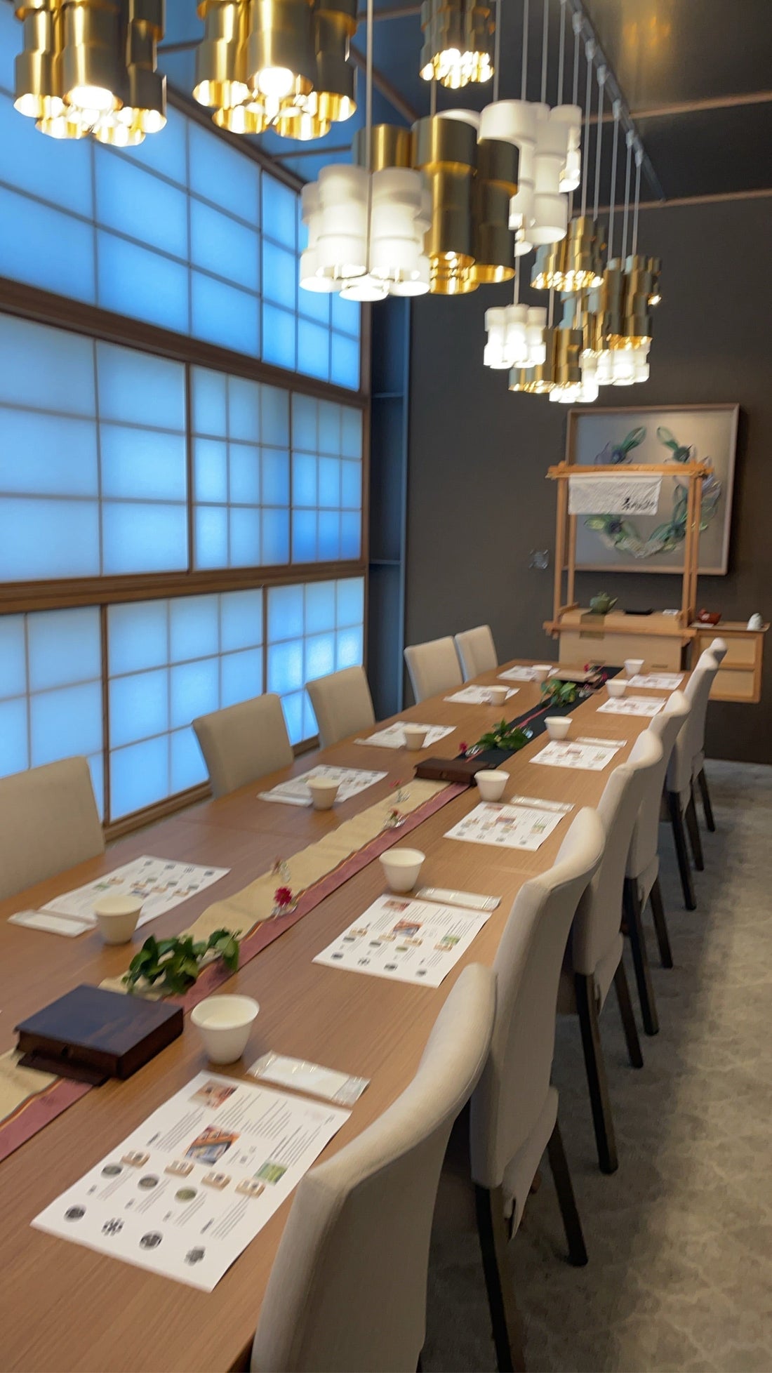 FAM trip's activities Japanese tea tasting and guessing game -CHAKABUKI