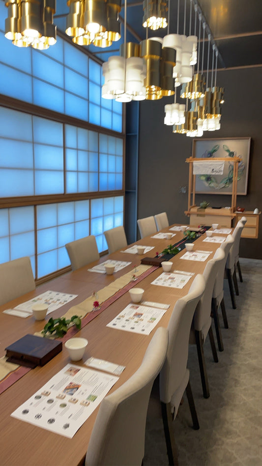 FAM trip's activities Japanese tea tasting and guessing game -CHAKABUKI