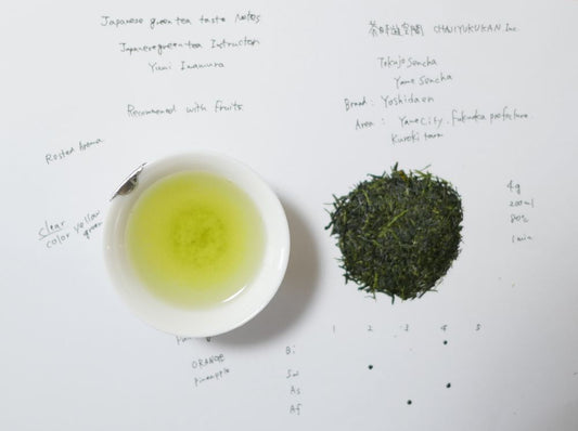 Japanese Tea Tasting Notes Yame Sencha Yoshidaen