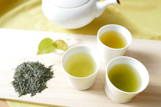 Japanese tea experience Making blended green tea Hakata Machiya Furusato Kan