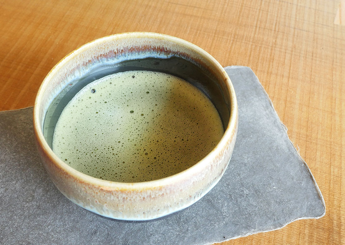 Matcha bowl Jakutenmoku　抹茶碗 寂天目 and Matcha 50g